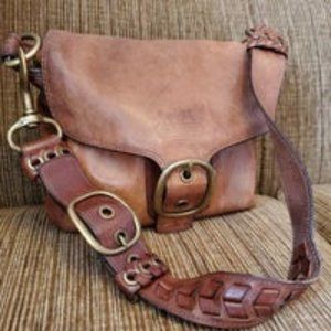 RARE Vintage Coach Brown Bleeker Shoulder Purse
